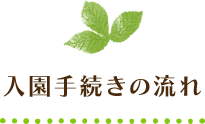 入園手続きの流れ